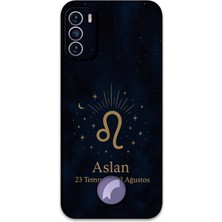 Reeder S19 Max Pro S Uyumlu Aslan Burcu Desenli Telefon Kılıfı + Ekran Koruyucu - 5772
