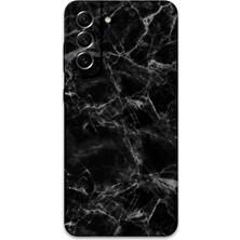 Galaxy S21 Plus Uyumlu Mermer Desenli Telefon Kılıfı + Ekran Koruyucu - 5815