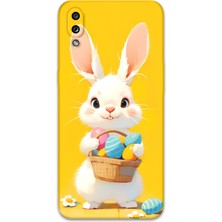 Galaxy A10S Uyumlu Tavşan Desenli Telefon Kılıfı + Ekran Koruyucu - 5806