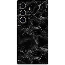 Galaxy S24 Ultra Uyumlu Mermer Desenli Telefon Kılıfı + Ekran Koruyucu - 5815