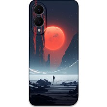 Galaxy S25 Edge Uyumlu Uzay Desenli Telefon Kılıfı + Ekran Koruyucu - 5861