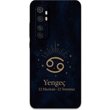 Xiaomi Mi Note 10 Lite Uyumlu Yengeç Burcu Desenli Telefon Kılıfı + Ekran Koruyucu - 5771