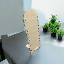 Wood Momente Minimal Ahşap Kolye ve Bileklik Standı – Takı Sergileme ve Düzenleme Aparatı