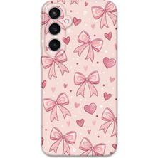 Galaxy S25 Plus Uyumlu Kurdele Desenli Telefon Kılıfı + Ekran Koruyucu - 5802