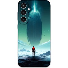 Galaxy S24 Fe Uyumlu Uzay Desenli Telefon Kılıfı + Ekran Koruyucu - 5864