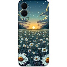 Galaxy S25 Edge Uyumlu Çiçek Desenli Telefon Kılıfı + Ekran Koruyucu - 5792