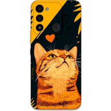 Tecno Spark 8c Uyumlu Kedi Desenli Telefon Kılıfı + Ekran Koruyucu - 5783