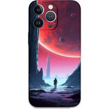 iPhone 13 Pro Max Uyumlu Uzay Desenli Telefon Kılıfı + Ekran Koruyucu - 5860