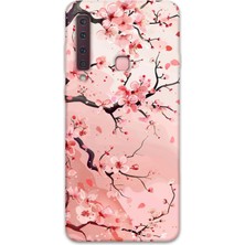 Galaxy A9 2018 Uyumlu Çiçek Desenli Telefon Kılıfı + Ekran Koruyucu - 5805