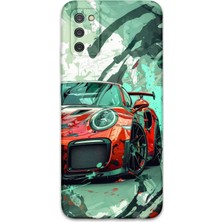 Galaxy A03S Uyumlu Araba Desenli Telefon Kılıfı + Ekran Koruyucu - 5765