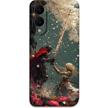 Galaxy S25 Edge Uyumlu Retro Desenli Telefon Kılıfı + Ekran Koruyucu - 5838