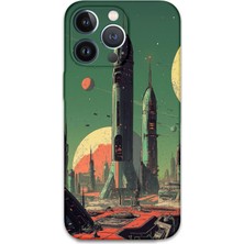 iPhone 13 Pro Max Uyumlu Uzay Desenli Telefon Kılıfı + Ekran Koruyucu - 5870