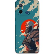 Xiaomi Redmi 12C Uyumlu Kratos Desenli Telefon Kılıfı + Ekran Koruyucu - 5824