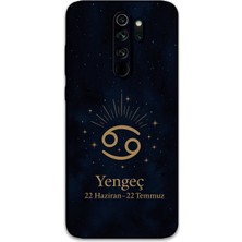 Xiaomi Redmi Note 8 Pro Uyumlu Yengeç Burcu Desenli Telefon Kılıfı + Ekran Koruyucu - 5771