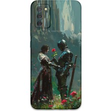 Galaxy A02S Uyumlu Retro Desenli Telefon Kılıfı + Ekran Koruyucu - 5839