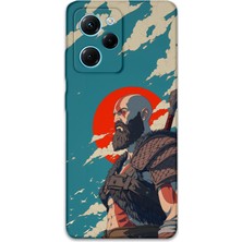 Poco X5 Pro Uyumlu Kratos Desenli Telefon Kılıfı + Ekran Koruyucu - 5824