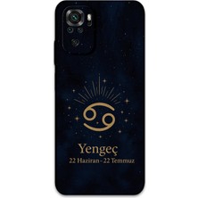 Xiaomi Redmi Note 10 Uyumlu Yengeç Burcu Desenli Telefon Kılıfı + Ekran Koruyucu - 5771