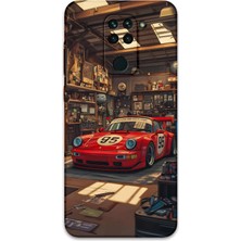 Xiaomi Redmi Note 9 Uyumlu Araba Desenli Telefon Kılıfı + Ekran Koruyucu - 5759
