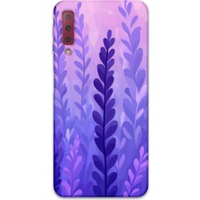 Galaxy A7 2018 Uyumlu Çiçek Desenli Telefon Kılıfı + Ekran Koruyucu - 5798