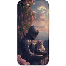 iPhone Se 2022 Uyumlu Retro Desenli Telefon Kılıfı + Ekran Koruyucu - 5845