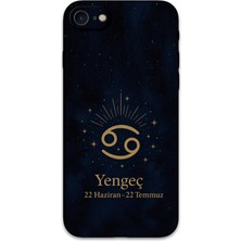 iPhone 8 Uyumlu Yengeç Burcu Desenli Telefon Kılıfı + Ekran Koruyucu - 5771