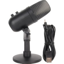 Teknofaji Profesyonel Kardioid Rgb Işık Oyuncu Stüdyo Kayıt Kablolu Podcast Mikrofonu USB Mikrofon