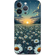 iPhone 13 Pro Max Uyumlu Çiçek Desenli Telefon Kılıfı + Ekran Koruyucu - 5792