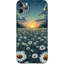 iPhone 11 Pro Max Uyumlu Çiçek Desenli Telefon Kılıfı + Ekran Koruyucu - 5792
