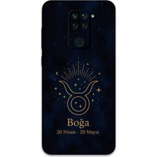 Xiaomi Redmi Note 9 Uyumlu Boğa Burcu Desenli Telefon Kılıfı + Ekran Koruyucu - 5769