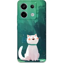 Xiaomi Redmi Note 13 Pro 4g Uyumlu Kedi Desenli Telefon Kılıfı + Ekran Koruyucu - 5781