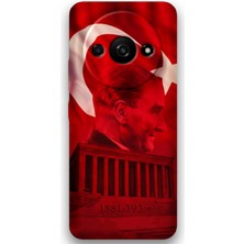 Xiaomi Redmi A3 Uyumlu Atatürk Desenli Telefon Kılıfı + Ekran Koruyucu - 5848