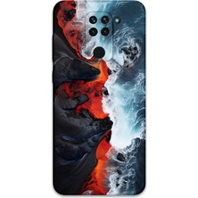Xiaomi Redmi Note 9 Uyumlu Mermer Desenli Telefon Kılıfı + Ekran Koruyucu - 5811