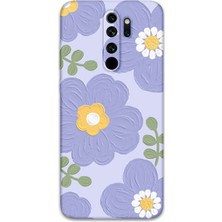 Xiaomi Redmi Note 8 Pro Uyumlu Çiçek Desenli Telefon Kılıfı + Ekran Koruyucu - 5799