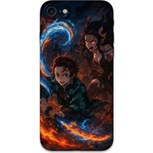 iPhone Se 2022 Uyumlu Anime Desenli Telefon Kılıfı + Ekran Koruyucu - 5745