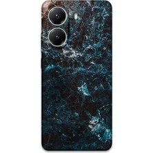 Poco X7 Pro Uyumlu Mermer Desenli Telefon Kılıfı + Ekran Koruyucu - 5819