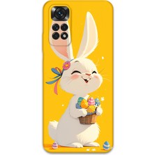 Xiaomi Redmi Note 11S Uyumlu Tavşan Desenli Telefon Kılıfı + Ekran Koruyucu - 5807