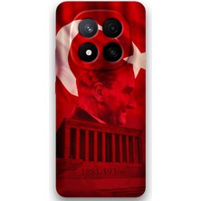 Xiaomi Redmi Note 14 Pro 4g Uyumlu Atatürk Desenli Telefon Kılıfı + Ekran Koruyucu - 5848