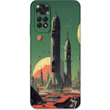 Xiaomi Redmi Note 11S Uyumlu Uzay Desenli Telefon Kılıfı + Ekran Koruyucu - 5870