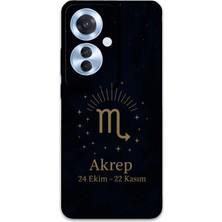 Oppo Reno 11F Uyumlu Akrep Burcu Desenli Telefon Kılıfı + Ekran Koruyucu - 5775