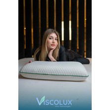 Oval Sabun Ortopedik Visco Yastık - %100 Visco Boyun Düzleşmesi Önleyici 60X40X15 Yeşil