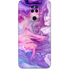 Xiaomi Redmi Note 9 Uyumlu Mermer Desenli Telefon Kılıfı + Ekran Koruyucu - 5813