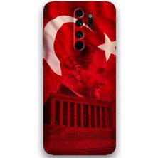 Xiaomi Redmi Note 8 Pro Uyumlu Atatürk Desenli Telefon Kılıfı + Ekran Koruyucu - 5848
