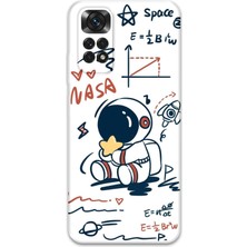 Xiaomi Redmi Note 11 Pro 5g Uyumlu Astronot Desenli Telefon Kılıfı + Ekran Koruyucu - 5858
