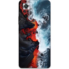 Xiaomi Redmi Note 10 Pro Uyumlu Mermer Desenli Telefon Kılıfı + Ekran Koruyucu - 5811