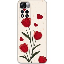 Xiaomi Redmi Note 11 Pro Plus 5g Uyumlu Çiçek Desenli Telefon Kılıfı + Ekran Koruyucu - 5789