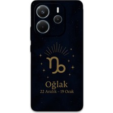 Xiaomi Redmi Note 14 4g Uyumlu Oğlak Burcu Desenli Telefon Kılıfı + Ekran Koruyucu - 5777