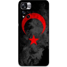 Xiaomi Redmi Note 11 Pro Plus 5g Uyumlu Türk Bayrağı Desenli Telefon Kılıfı + Ekran Koruyucu - 5852