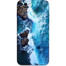 iPhone 7 Plus Uyumlu Mermer Desenli Telefon Kılıfı + Ekran Koruyucu - 5810