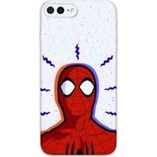 iPhone 7 Plus Uyumlu Spiderman Desenli Telefon Kılıfı + Ekran Koruyucu - 5830