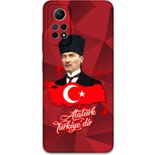 Xiaomi Redmi Note 12 Pro 4g Uyumlu Atatürk Desenli Telefon Kılıfı + Ekran Koruyucu - 5851